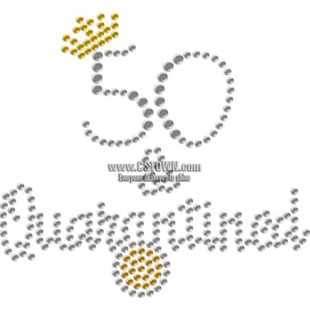 50 Cent & Quarantine Rhinestone Heat Transfer for Mask